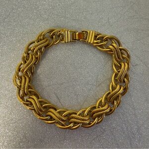 VINTAGE Golden Tone Braided Bracelet